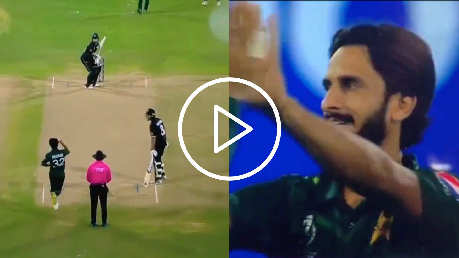 [Watch] Hasan Ali Removes Devon Conway For Golden Duck On His World Cup Return